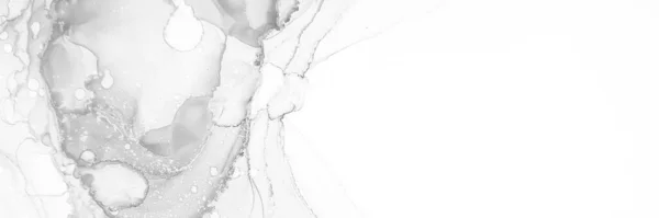 Мармуровий зв'язок. Художній шаблон. Сучасна форма. Light Grey Marble Backdrop Fashion Background Акварель Канва. Light Grey Alcohol Ink Artwork Сверл. — стокове фото