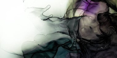 Sıvı Kompozisyon. Akış Kompozisyonu. Sıçrama düzeni. Çok renkli Sıvı Kompozisyonu. Alkol Mürekkebi Şablonu. Düğün stili. Çoklu Renkli Taslak Efekti. Kanva.