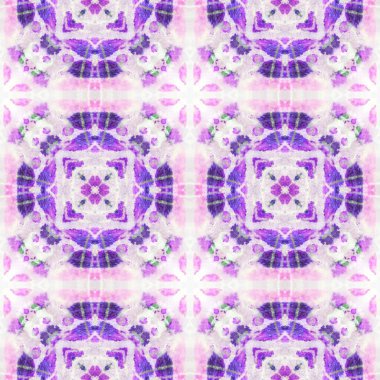 Gökkuşağı Yaz Kalıbı. Çok renkli Doğal Etnik İllüstrasyon. Geleneksel Arka plan. Indigo ve Pembe Tekstil Baskısı. Gökkuşağı Yazı ve Donanma Şablonu. 