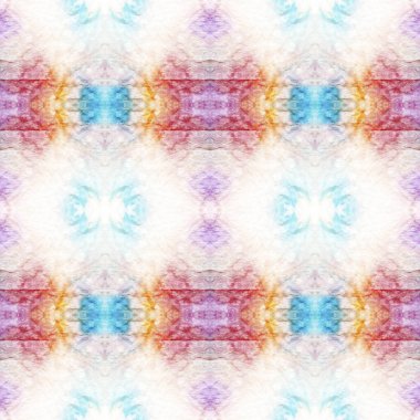 Kaleydoskop Geçmişi. Çok renkli Doğal Etnik İllüstrasyon. Pastel Violet, Mavi ve Beyaz Tekstil Baskısı. Asya arka planı. Çoklu Renkli Kaleydoskop Kusursuz Arkaplan. 