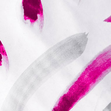 Afrika süsü. Dalga Kompozisyonu. Dalgalı çizgili mor hippi düzeni. Fuchsia ve Gri Çiçek Kumaşı. Beyaz Afrika süsü. Soyut Geometrik Süsleme.