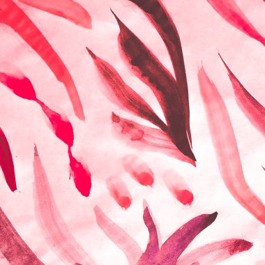 Grafik süsü. Etnik Kompozisyon. Fuchsia Afrikalı Süslü Soğuk Çizgili. Gül ve leylak pembesi arap boyası. Cerise Grafik Süslemesi. Soyut Moda Duvar Kağıdı.