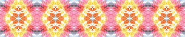 Tie Dye Effect. Orange, Pink and Blue Textile Print. Colorful Natural Ethnic Illustration. Tribal Backdrop.  Colorful Tie Dye Effect.