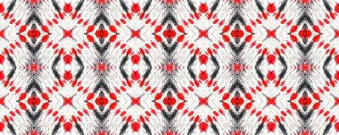 Aztek Dantelli Desen. Tekrar ediyorum, Tie Boya İlişkisi. Ikat İslami Tasarım. Soyut Ikat Motifi. Kırmızı, Siyah, Beyaz, Kusursuz Doku. El Çizimi Aztek Danteli Deseni.