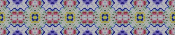 Boho Fabric. Blue, Indigo, Yellow, Red Seamless Texture. Seamless Tie Dye Rapport. Ikat Asian Motif. Abstract Batik Motif. Ethnic Tribal Boho Fabric Pattern.