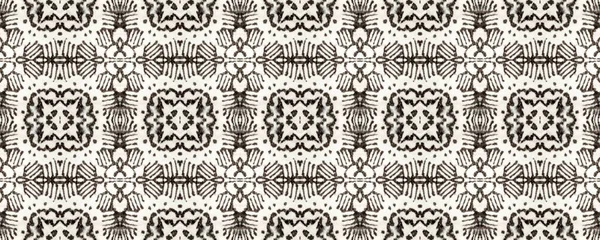 西藏织物。Batik Motif 。黑色和白色无缝隙纹理。重复Tie Dye说明。印度尼西亚印刷公司。藏族手绘面料印花. — 图库照片
