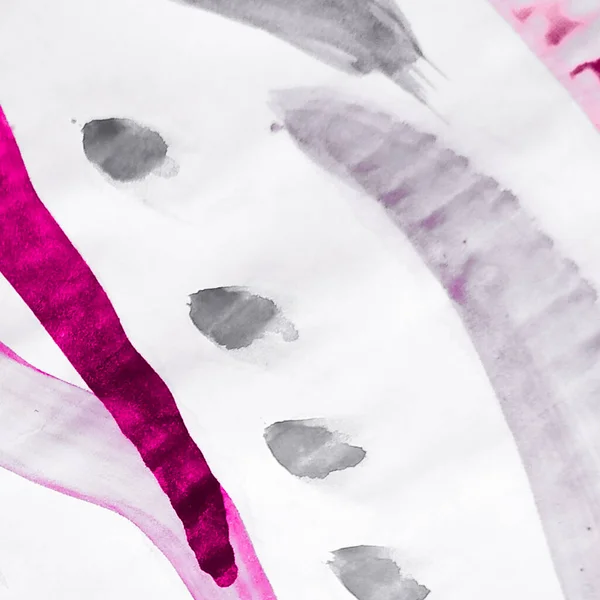 Αραβική διάταξη. Αφηρημένο πρότυπο υδατογραφίας. Η Φούξια και η Γκρίζα Διάταξη Σπρινγκ. Λευκή αραβική διάταξη. Λαϊκή Εικονογράφηση. Μοβ γεωμετρικό μοτίβο με Floral Stripe. — Φωτογραφία Αρχείου