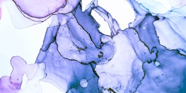 Grunge Duvar Kağıdı. Aquarelle İmajı. Alkol Mürekkebi Çizimi. Pembe, Mavi Grunge Duvar Kağıdı. Moda elementi. Lüks Tasarım. Pembe, Mavi Yaratıcılık Şablonu.