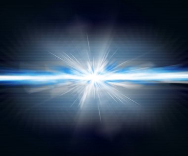 Mavi tonları ile ses patlaması ile teknik expositive arka plan