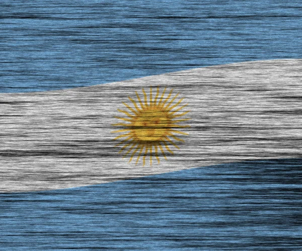 Argentina Bandeira Madeira Textura Fundo — Fotografia de Stock