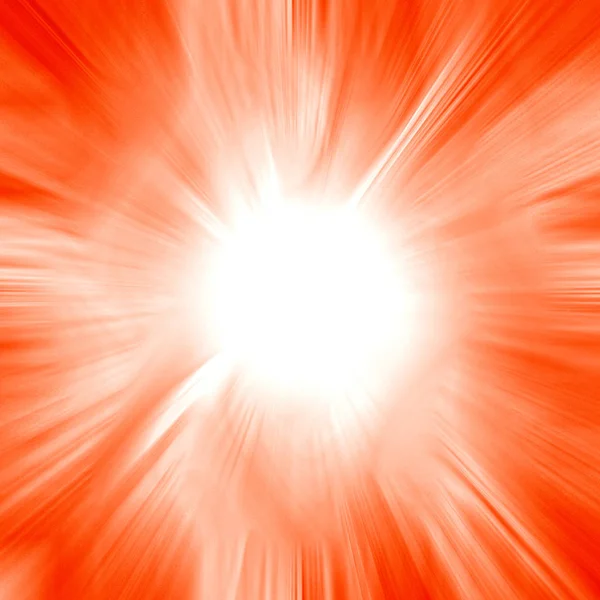 橙色太阳爆裂背景 — 图库照片