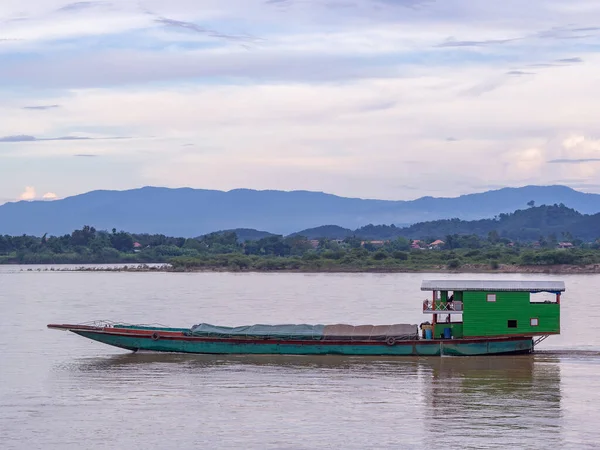 Boat Mekong River Chiang Saen Chiang Rai Province Thailand Landscape — Stock Photo, Image