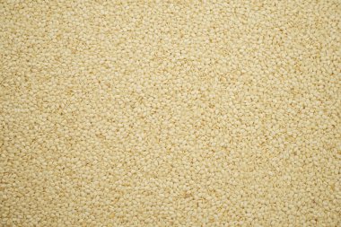 arkaplan olarak saf ayarlanmış beyaz susam tohumları