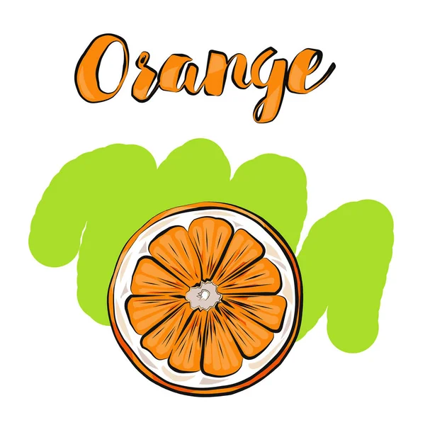 Color Illustration Oranges White Background — Stock Photo, Image