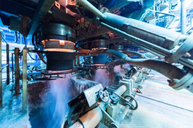 Fiberglas üretim endüstrisi ekipmanları üretim alanında