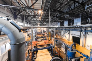 Fiberglas üretim endüstrisi ekipmanları üretim alanında