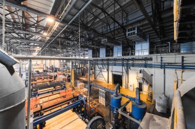 Fiberglas üretim endüstrisi ekipmanları üretim alanında