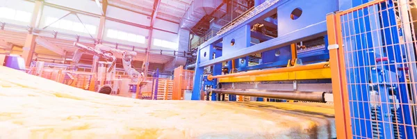Factory Workshop Interior Machines Glass Industry Background Process Production Glass — Stock Photo, Image