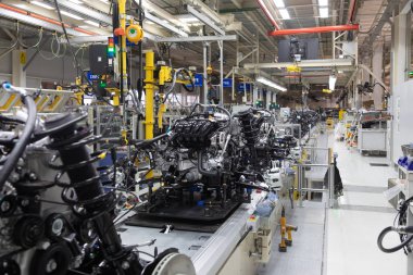 Motorlu Araç Meclisi. Robot araba Meclisi olmasını sağlamaktadır. Modern araç montaj fabrikası'nda
