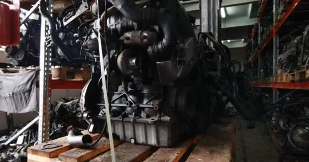 車のエンジンの解析. — ストック動画