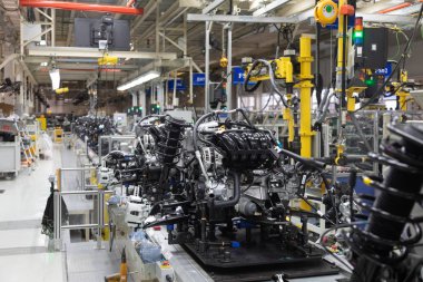 Motorlu Araç Meclisi. Robot araba Meclisi olmasını sağlamaktadır. Modern araç montaj fabrikası'nda