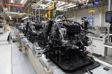 Motorlu Araç Meclisi. Robot araba Meclisi olmasını sağlamaktadır. Modern araç montaj fabrikası'nda