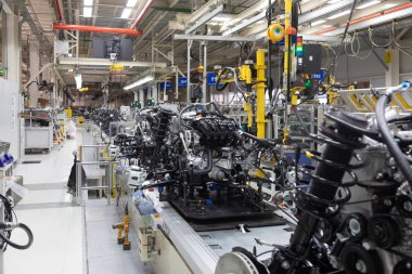 Motorlu Araç Meclisi. Robot araba Meclisi olmasını sağlamaktadır. Modern araç montaj fabrikası'nda
