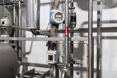 Modern sanayi ekipman fabrika üretim arka plan