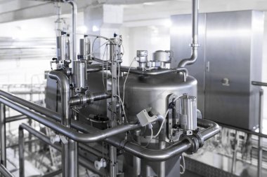 Modern sanayi ekipman fabrika üretim arka plan