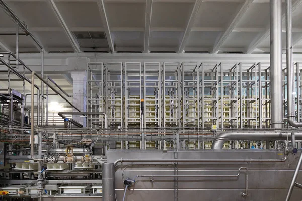 Equipo moderno de la industria en la fabricación de fábrica fondo — Foto de Stock