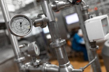 Modern sanayi ekipman fabrika üretim arka plan