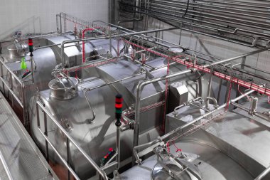 Modern sanayi ekipman fabrika üretim arka plan