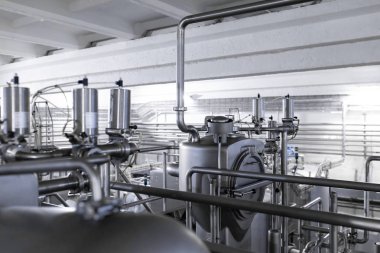 Modern sanayi ekipman fabrika üretim arka plan