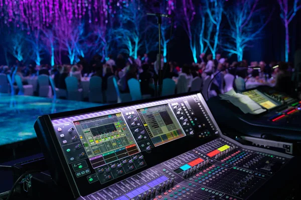 Close-up equipment at the disco in the club — Stock Photo, Image