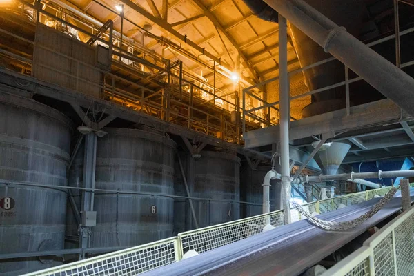 Cement plant inside view — Stock Photo, Image