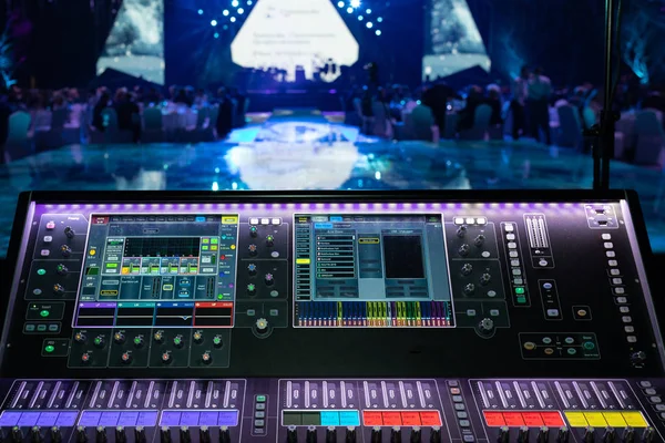 Close-up equipment at the disco in the club — Stock Photo, Image