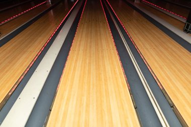 Boş bowling salonu Close-Up