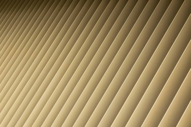 Bej degrade 3d şeritlerin açı görünümü. Desen ve gölge gibi Louvre panjurlar.
