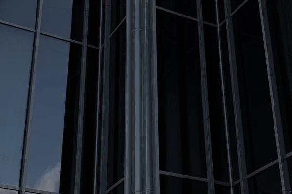Közeli egy fekete mázas épületfal — Stock Fotó