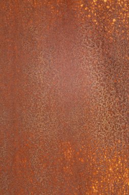 Turuncu benekli eski paslı kahverengi yüzey