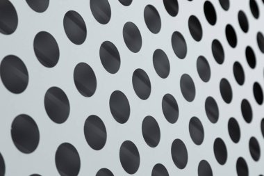 Siyah ve beyaz noktalı yüzeyin yüksek açılı görünümü