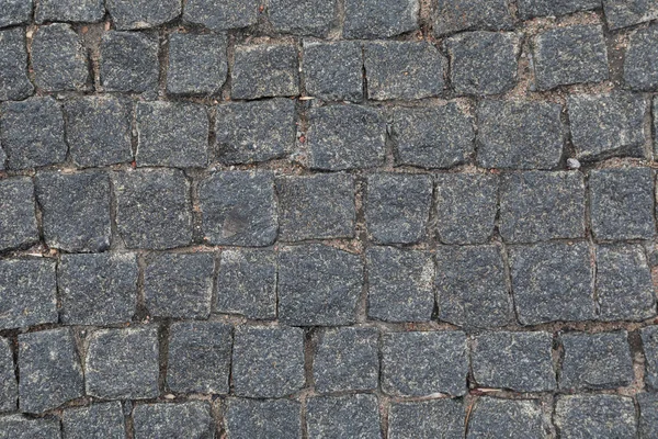 Dark Granite Cobblestone Top View Background Grunge Texture — Stock Photo, Image