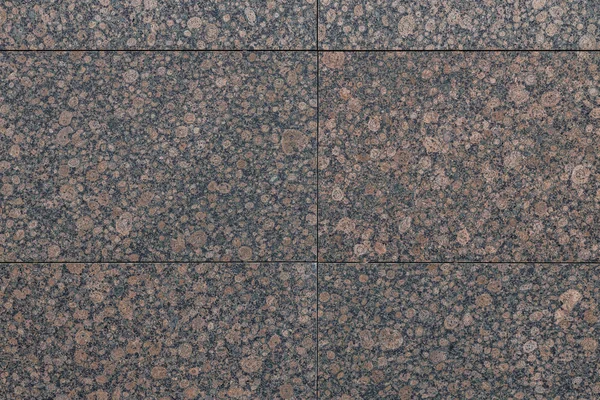 Close Spotty Maroon Black Granite Tile Street Wall — Stock Photo, Image