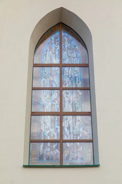 Glasbogenfenster Der Kathedrale Minsk Weißrussland — Stockfoto
