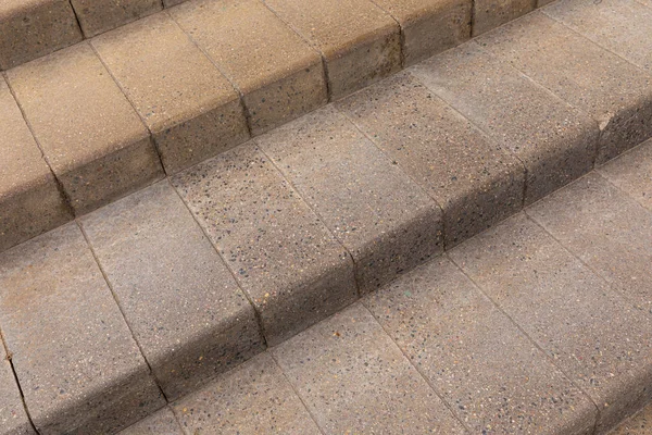 Gray Granite Brick Tiled Stairs Leading Construction — Stock Fotó