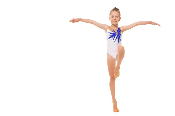 Sportieve Kleine Meisje Gymnast — Stockfoto