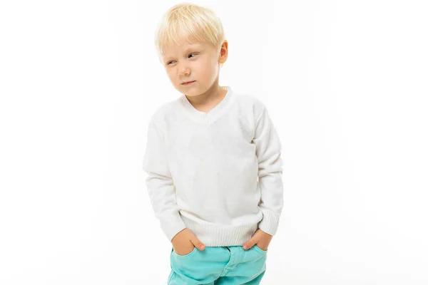 Cute Emotional Little Boy — Stock Photo, Image