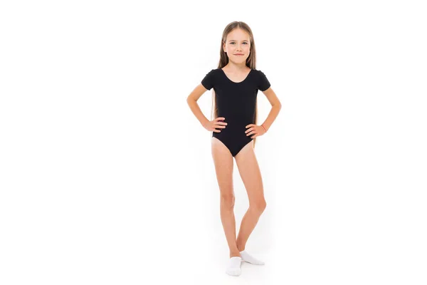 Sporty Little Girl Gymnast — Stock Photo, Image