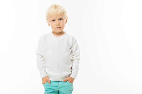Cute Emotional Little Boy — Stock Photo, Image