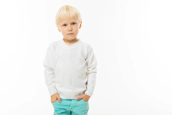 Lindo Niño Emocional — Foto de Stock